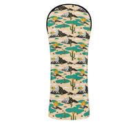 JUMBEAR Retro Desert Cactus Golf Club Head Cover for Driver/Fairway Woods/Hybrid,1Pack PU Leather Golf Headcover with Number Tag