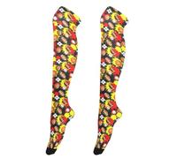 JUMBEAR Rugby Football Basketball Women Extra Long Thigh High Socks Tube Tights Over Knee Socks Casual High Boot Stockings