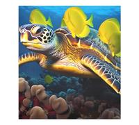 JUMBEAR Schools Of Fish and Turtles Dishwasher Magnet Cover Waterproof Magnectic Sticker Refrigerator Magnet Decor Home Cabinet Decals Appliances Stickers for Home Kitchen 23"x26"