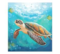 JUMBEAR Schools Of Fish and Turtles Dishwasher Magnet Cover Waterproof Magnectic Sticker Refrigerator Magnet Decor Home Cabinet Decals Appliances Stickers for Home Kitchen 23"x26"