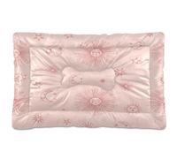 JUMBEAR Shy Sun and Moon Pet Bed Mats,Non Slip Bottom Dog Crate Mattress Cat Dog Mat,Soft Comfortable Pet Cat Beds for Cats and Dogs Sleeping 36x24in