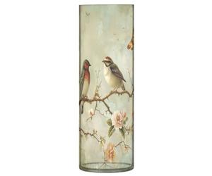 JUMBEAR The Birds on The Branches Vase for Flowerse -Clear Vase Rustic Home Décor for Modern Farmhouse, Ideal Shelf, Table & Entryway Decor