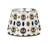 JUMBEAR The Eye Of The God Of Light Stainless Steel Dog Bowls,Food and Water Non Slip Anti Pet Puppy Dishes for Small, Medium and Large Dogs Cats