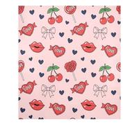 JUMBEAR Valentine's Day Red Lips and Cherries Dishwasher Magnet Cover 23x26in,Reuseable Refrigerator Magnet Cover Decal Fridge Microwave Stickers Kitchen Decor