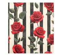 JUMBEAR Valentine's Day Red Rose Dishwasher Magnet Cover 23x26in,Reuseable Refrigerator Magnet Cover Decal Fridge Microwave Stickers Kitchen Decor