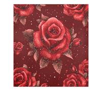 JUMBEAR Valentine's Day Red Rose Dishwasher Magnet Cover 23x26in,Reuseable Refrigerator Magnet Cover Decal Fridge Microwave Stickers Kitchen Decor