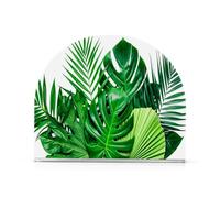 JUMBEAR Vibrant Tropical Leaves Napkin Holder for Tables,Paper Napkins Holder for Restaurant Decor Kitchen Bar Restaurant Accessories