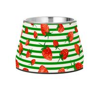 JUMBEAR Watercolor Strawberries Dog Bowls,Stainless Steel Cat Bowls,Pet Supplies Great for Dog & Cat Water And Food-Detachable