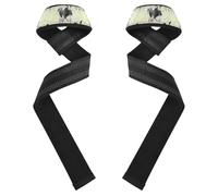 JUMBEAR Weight Lifting Straps Black and White Cows Support Padded Neoprene for Bodybuilding Weightlifting Workout,Soft Cotton, Strength Training Gym Fitness