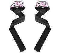 JUMBEAR Weight Lifting Straps Cute Hearts Support Padded Neoprene for Bodybuilding Weightlifting Workout,Soft Cotton, Strength Training Gym Fitness