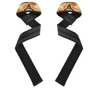 JUMBEAR Weight Lifting Straps Halloween Ghosts and Dogs Support Padded Neoprene for Bodybuilding Weightlifting Workout,Soft Cotton, Strength Training Gym Fitness