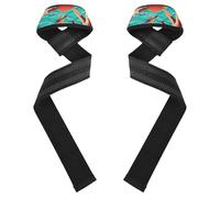 JUMBEAR Weight Lifting Straps Japanese Red Crowned Crane Support Padded Neoprene for Bodybuilding Weightlifting Workout,Soft Cotton, Strength Training Gym Fitness