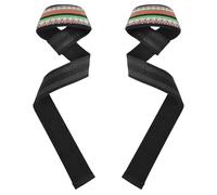 JUMBEAR Weight Lifting Straps Mexican Style Blankets Colorful Stripes Support Padded Neoprene for Bodybuilding Weightlifting Workout,Soft Cotton, Strength Training Gym Fitness