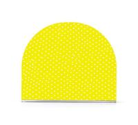 JUMBEAR White Polka Dots with Yellow Background Napkin Holder for Tables,Paper Napkins Holder for Restaurant Decor Kitchen Bar Restaurant Accessories