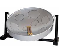 Jumbie Jam W1084 Table Top Steel Pan Kit - Beginner Steel Drum-Grey 16-inch