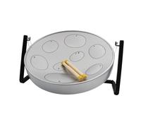 Jumbie Jam W1084 Table Top Steel Pan Kit - Beginner Steel Drum-Grey 16-inch