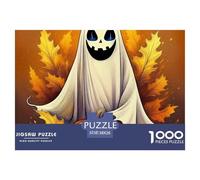 Jumbie Pumpkins 1000 Piece Jigsaw Puzzle for Adults - Halloween Pumpkin Includes Whimsies, Rewarding, DIY Wall Decor, 'What Happens Next' 38x26cm/1000pcs