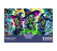 Jumbie Pumpkins 1000 Piece Jigsaw Puzzle for Adults - Halloween Pumpkin Unique, Challenging, Family Activity, Collectible, 'What Happens Next' 38x26cm/1000pcs