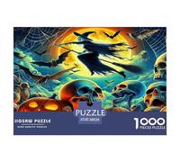 Jumbie Pumpkins 1000 Piece Jigsaw Puzzles Fun Challenging Modern Cute Ghost Classic Educational Games for The Whole Gifts For Children And Adults Aged 14 And Over 38x26cm/1000pcs