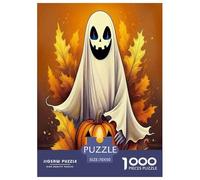 Jumbie Pumpkins 1000 Piece Jigsaw Puzzles Fun Challenging Modern Spooky Halloween Charm Educational Game Beautiful Decoration Suitable for Children & People Aged 14+ 70x50cm/1000pcs