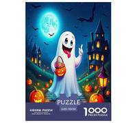 Jumbie Pumpkins 1000 Piece Jigsaw Puzzles Fun Challenging Modern Spooky Halloween Charm for Family Activity Game for The Whole Gifts Suitable for Children & People Aged 14+ 70x50cm/1000pcs