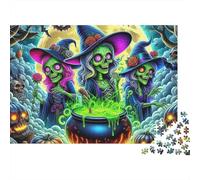 Jumbie Pumpkins 1000 Pieces Puzzle ForAdults Kids Beautiful View Monster Ghost Pumpkin Decoration Puzzle Decompression Jigsaw for Men And Women Challenging Puzzles Jigsaw Puzzles 38x26cm/1