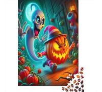 Jumbie Pumpkins Jigsaw Puzzle Colorful Fantasy Creature Swarm Puzzle Fun And Challenging Family Game Great Gift Idea 38x26cm/1000pcs