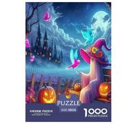 Jumbie Pumpkins Jigsaw Puzzles for Adult Challenging Puzzles The Impossible Challenge 1000 Piece Difficult Hard Jigsaw Puzzles for Man And Woman with Letters on Back 38x26cm/1000pcs