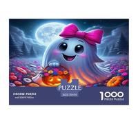 Jumbie Pumpkins Jigsaw Puzzles for Adults Difficult Challenges 1000 Pieces Difficult Hard Jigsaw Puzzles for Man And Woman with Letters on Back 70x50cm/1000pcs