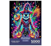 Jumbie Pumpkins Jigsaw Puzzles for Adults Gifts 1000 Piece Fun Challenging Home Decors Brainteasing Halloween Style Jigsaw Puzzle for Adults And Kids 52x38cm/1000pcs