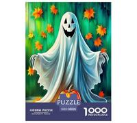 Jumbie Pumpkins Jigsaw Puzzles for Adults Gifts 1000 Pieces Fun Challenging Home Decoration Brainteasing Halloween Style Jigsaw Puzzle for Women Men Adult 38x26cm/1000pcs