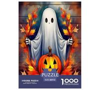 Jumbie Pumpkins Puzzle 1000 Pieces Jigsaw Halloween Night Jigsaws Adults Kids Puzzles Extra Fun Hard Packaging with Brainteasing Adult Challenging 52x38cm/1000pcs