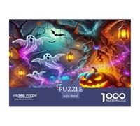 Jumbie Pumpkins Puzzle 1000Pc Jigsaw Halloween Night Jigsaws Adults Kids Puzzles Fun Creativity & Gift Giving Perfect for Relaxation Adult Whimsical Challenges 70x50cm/1000pcs