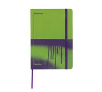 Jumble & Co Chaos & Control A5 Ruled Notebook - Deadlines & Doodles - 100% Recycled Paper - Green/Purple