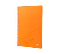 Jumble & Co Convo Icon 2023 Week to View Diary, Size A5, Burned Out Orange - Weekly Journal with dotted pages