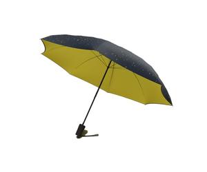 Jumble & Co Ups & Downs Umbrella - Compact strong waterproof automatic umbrella - One button open and close - Two Colour - Yellow/Black