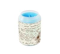 Jumble Words and Branches Portable Mud Paw Clean Station with Silicone Brush Soft Feet Cleaning Machine for Dogs Cats