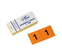 JUMBO 1-200 cloakroom raffle tickets x5