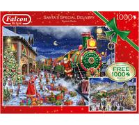 Jumbo 11268 Falcon Deluxe-Santas Special Delivery 2 x 1000 Pieces Jigsaw Puzzle