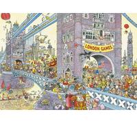 Jumbo 17230 Wasgij Mystery Puzzle No.8 - The Final Hurdle! Jigsaw Puzzle, 1000 Pieces