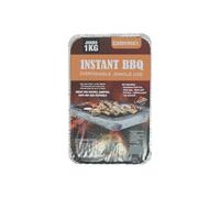 Jumbo 1kg Disposable Instant Bbq - Grill Stand, Charcoal, Single Use | Outdoor Camping Summer Party | Family Garden Cooking - Coal (1)