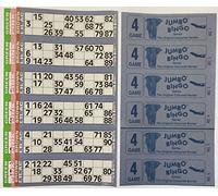 Jumbo 3000 4 PAGE GAMES BINGO TICKETS 6 TO VIEW BINGO BOOKS
