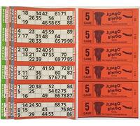 Jumbo 3000 5 PAGE GAMES BINGO TICKETS 6 TO VIEW BINGO BOOKS