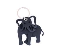 Jumbo 3D Recycled Rubber Elephant Vegan Keyring