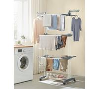 Jumbo 4-Tier Clothes Airer Foldable Steel Easy Assembly Indoor SONGMICS Multi One Size
