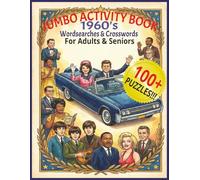 Jumbo Activity Book-1960's: 1960's Wordsearch & Crosswords For Adults & Seniors