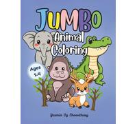 JUMBO Animal Coloring: Big animals. Big fun. Color zoo animals, pets, and fishy friends with easy, chunky shapes made just for toddlers! Great for ages 1-4.