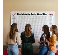 Jumbo Bachelorette Party Word Search Poster Giant 36"X24" Wall Game Large Search Puzzle Poster Suitable for Families Friends Holiday Game Classroom Activities