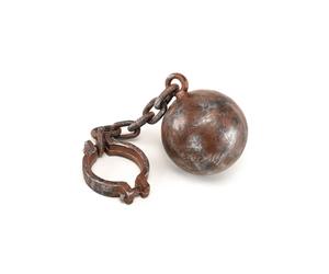 Jumbo Ball & Chain Adults Fancy Dress Accessory Prisoner Convict Accessory