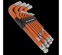 Sealey Jumbo Ball-end Hex Key Set13 Piece Anti-slip - Imperial